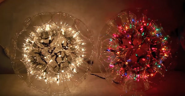 Сделай невероятный новогодний светильник своими руками из стаканчиков!